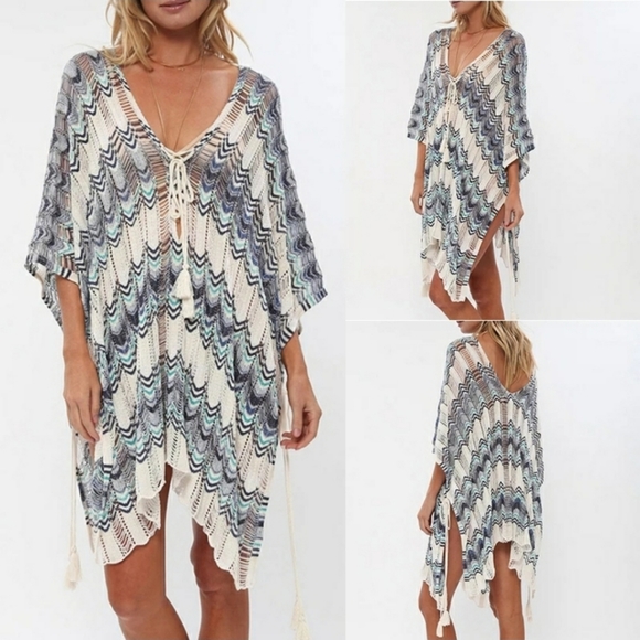Woven Beach Cover Up - Picture 3 of 10